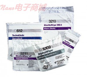 texwipe alphawipe?低微粒濕巾，12“×12”，75 /袋