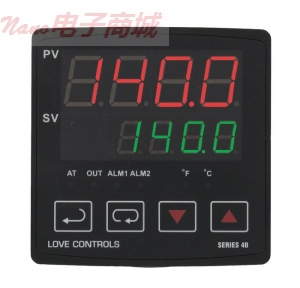 Love controls 4C-2 溫度控制，1/4 DIN，溫度輸入，電壓脈沖輸出