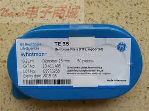 Whatman PTFE 聚四氟乙烯濾膜10411902 PTFE 3uM 0.97x2.66 INCH 250/PK，尺寸：0.97x2.66 INCH 孔徑3.0um